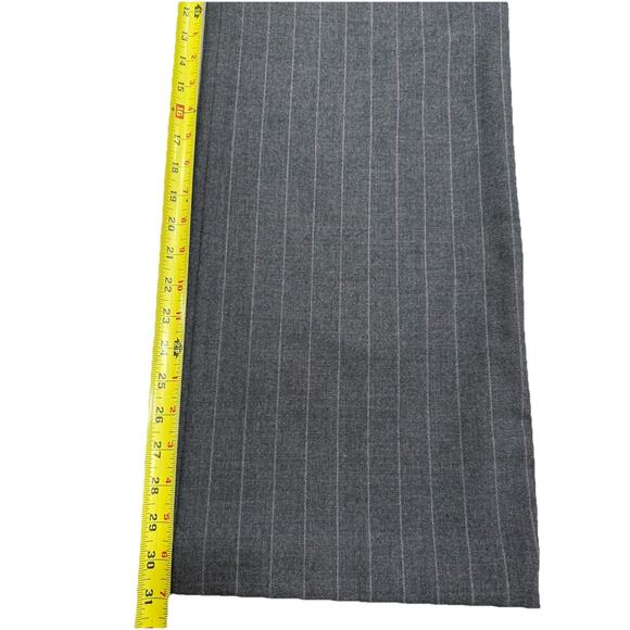 Ann Taylor Women’s Sz 14 Gray Pinstripe Dress Pants Trousers Wool Blend Career - Picture 7 of 10